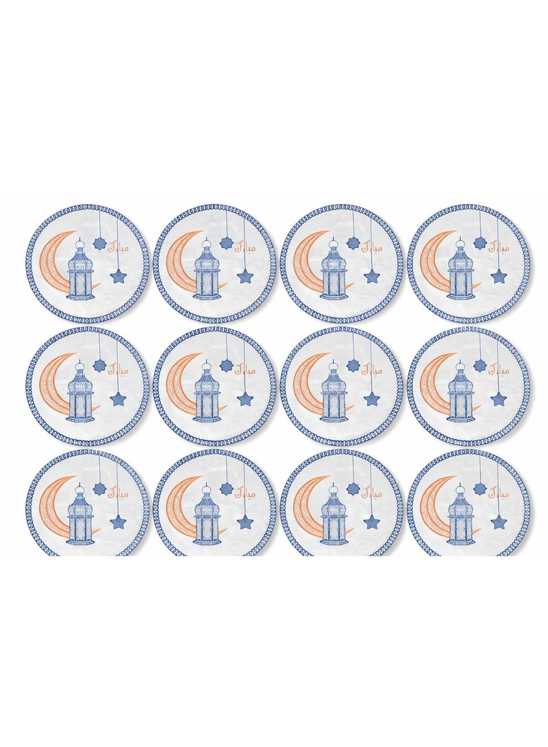 Set Of 12 Round Table Placemats & Coasters 37×37 Cm – Ramadan Home & Dining Table Decor - Image 4